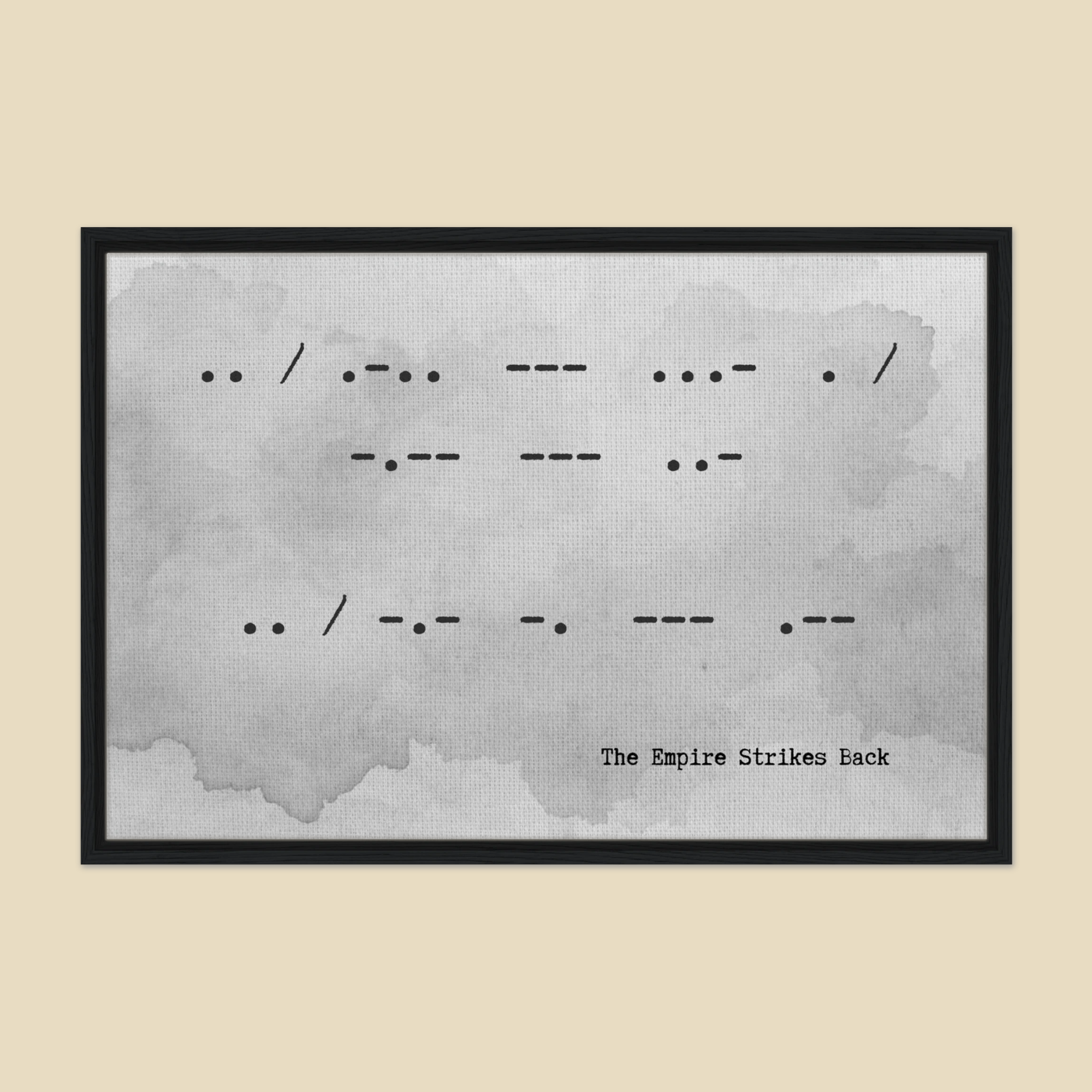 "I Love You I Know" Framed Canvas in Gray