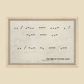 "I Love You I Know" Framed Canvas in Beige