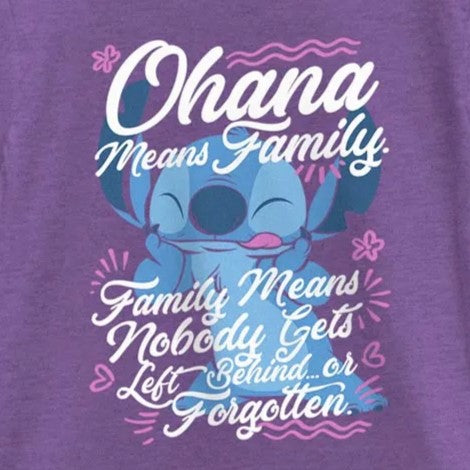 Girl's DISNEYxPIXAR "Lilo and Stitch" Stitch Ohana Graphic T-Shirt