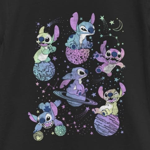 Girl's DISNEYxPIXAR "Lilo and Stitch" Planetary Stitch Graphic T-Shirt