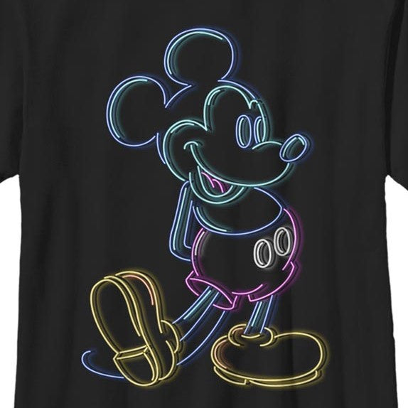 Boy's DISNEYxPIXAR Neon Mickey Graphic T-Shirt