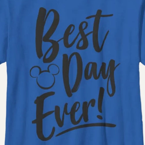 Boy's DISNEYxPIXAR Disney Logo Best Day Ever Graphic T-Shirt