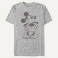 Men's Disney Disney Mickey Mouse and Friends Retro Mickey Mouse Sketch T-Shirt