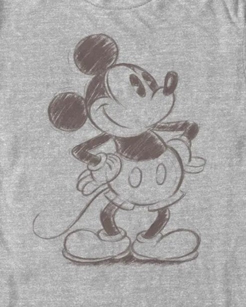 Men's DISNEYxPIXAR Retro Mickey Mouse Sketch Graphic T-Shirt