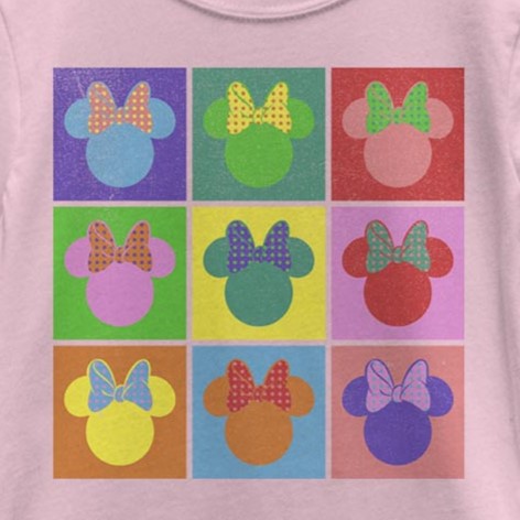 Girl's DISNEYxPIXAR Disney Bow Logo Warhol-Inspired Graphic T-Shirt