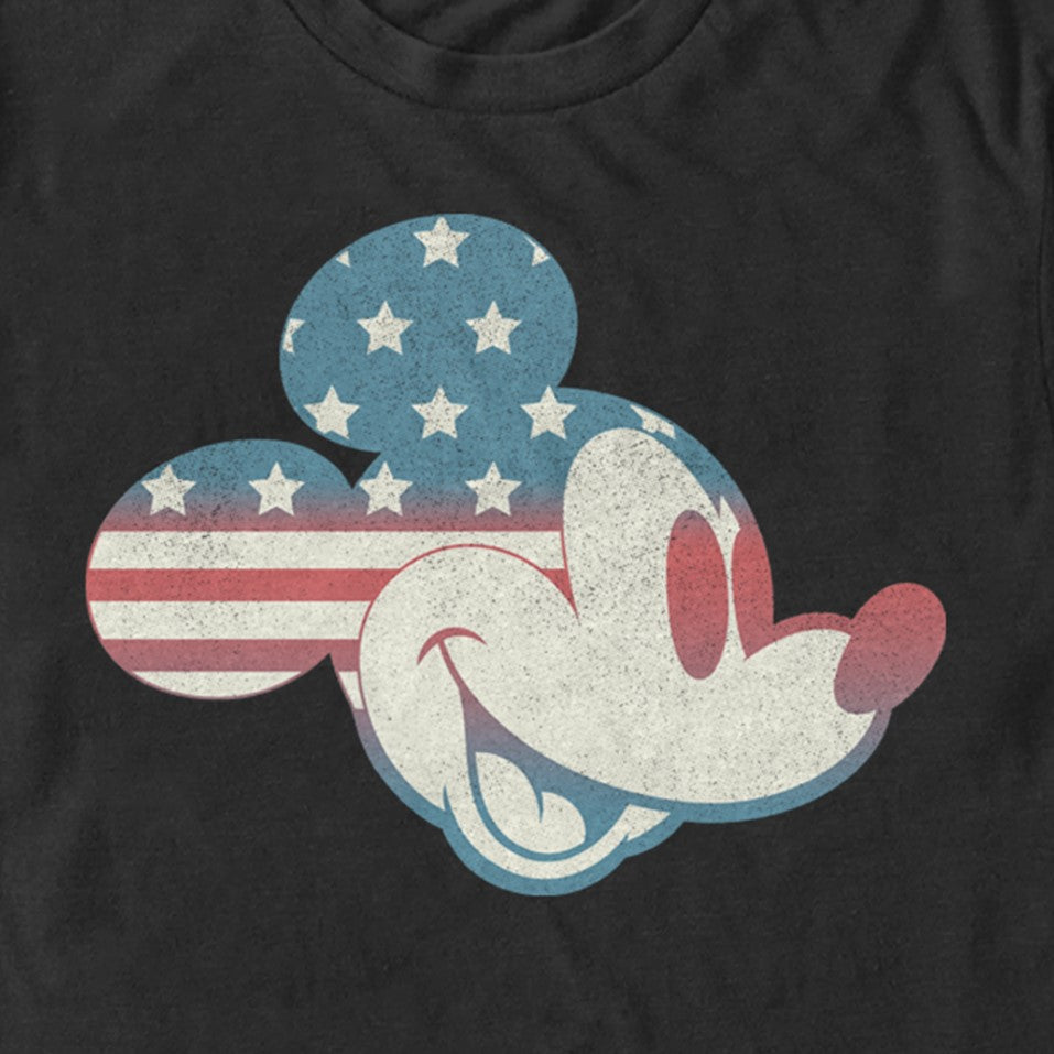 Men's DISNEYxPIXAR Mickey Americana Flag Fill Graphic T-Shirt