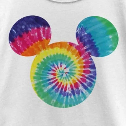 Girl's DISNEYxPIXAR Disney Logo Tie Dye Fill Graphic T-Shirt