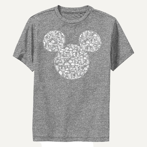 Boy's Disney Mickey Icons Fill T-Shirt