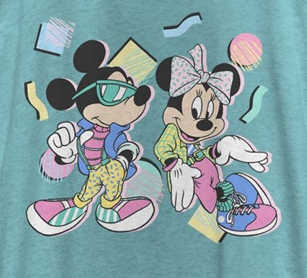 Junior's DISNEYxPIXAR Mickey and Minnie 80s Retro Tank Top