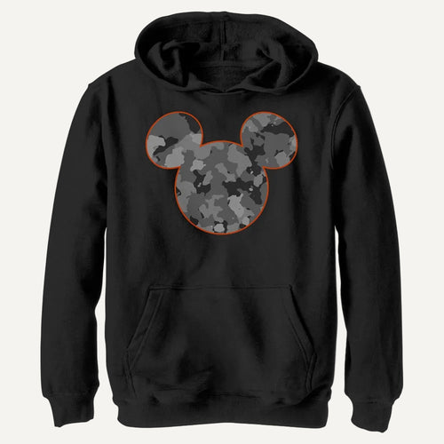 Boy's Disney Camo Mouse Icon Lightweight Hoodie