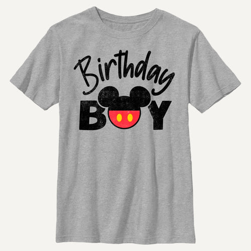 Boy's Disney Birthday Mouse Ears T-Shirt