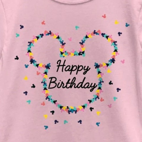 Girl's DISNEYxPIXAR Disney Logo Birthday Frame Graphic T-Shirt