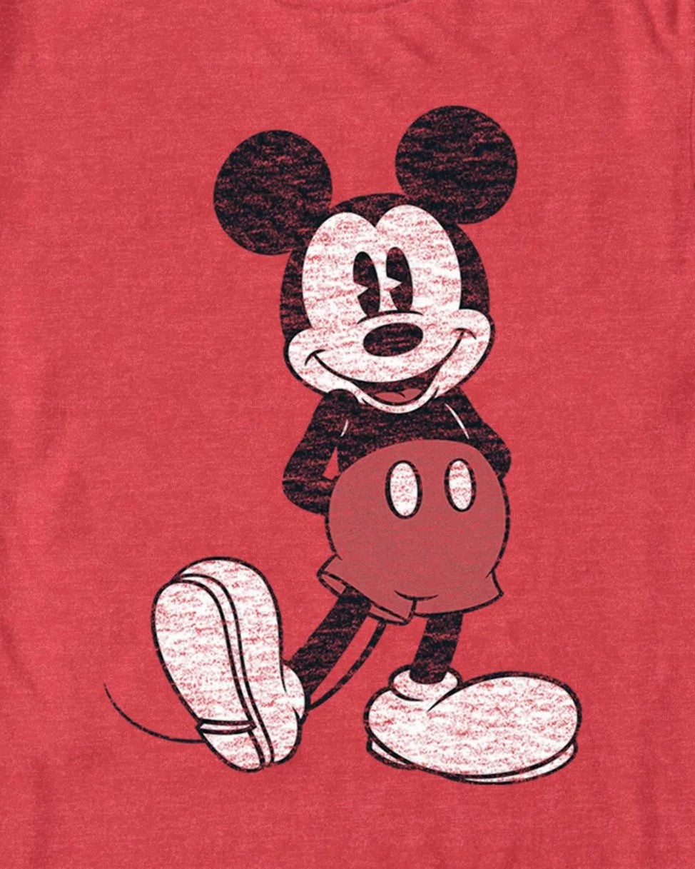 Men's DISNEYxPIXAR Mickey Mouse Red Heather Graphic T-Shirt