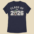 A t-shirt with Class of 2026 on the front and Goofy's face in the zero