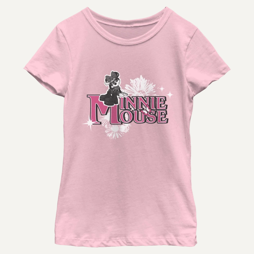 Girl's Disney Minnie Mouse Flowers T-Shirt