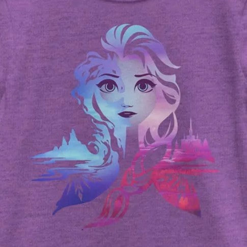 Girl's DISNEYxPIXAR "Frozen" Elsa Gradient Portrait Graphic T-Shirt