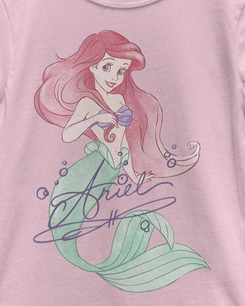 Girl's DISNEYxPIXAR "The Little Mermaid" Ariel Signature Graphic T-Shirt