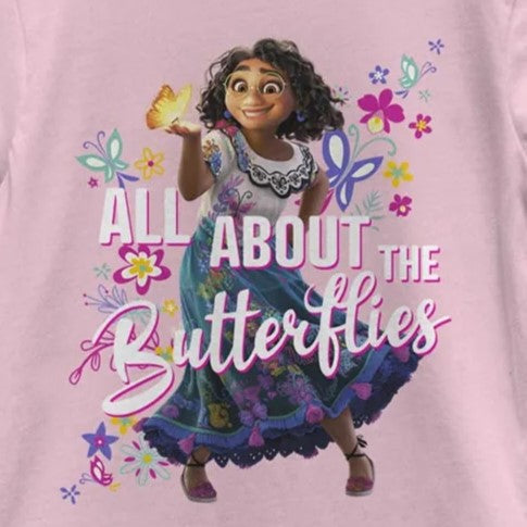 Girl's DISNEYxPIXAR "Encanto" Mirabel All Butterflies Graphic T-Shirt