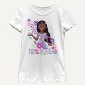 Girl's Disney Encanto Isabela T-Shirt in white on a white background
