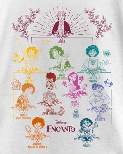 Girl's DISNEYxPIXAR "Encanto" Madrigal Family Tree Graphic T-Shirt