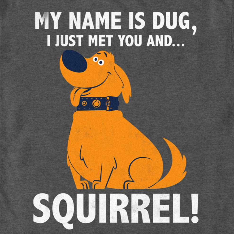 Men's DISNEYxPIXAR "Up" Dug Squirrel Graphic T-Shirt