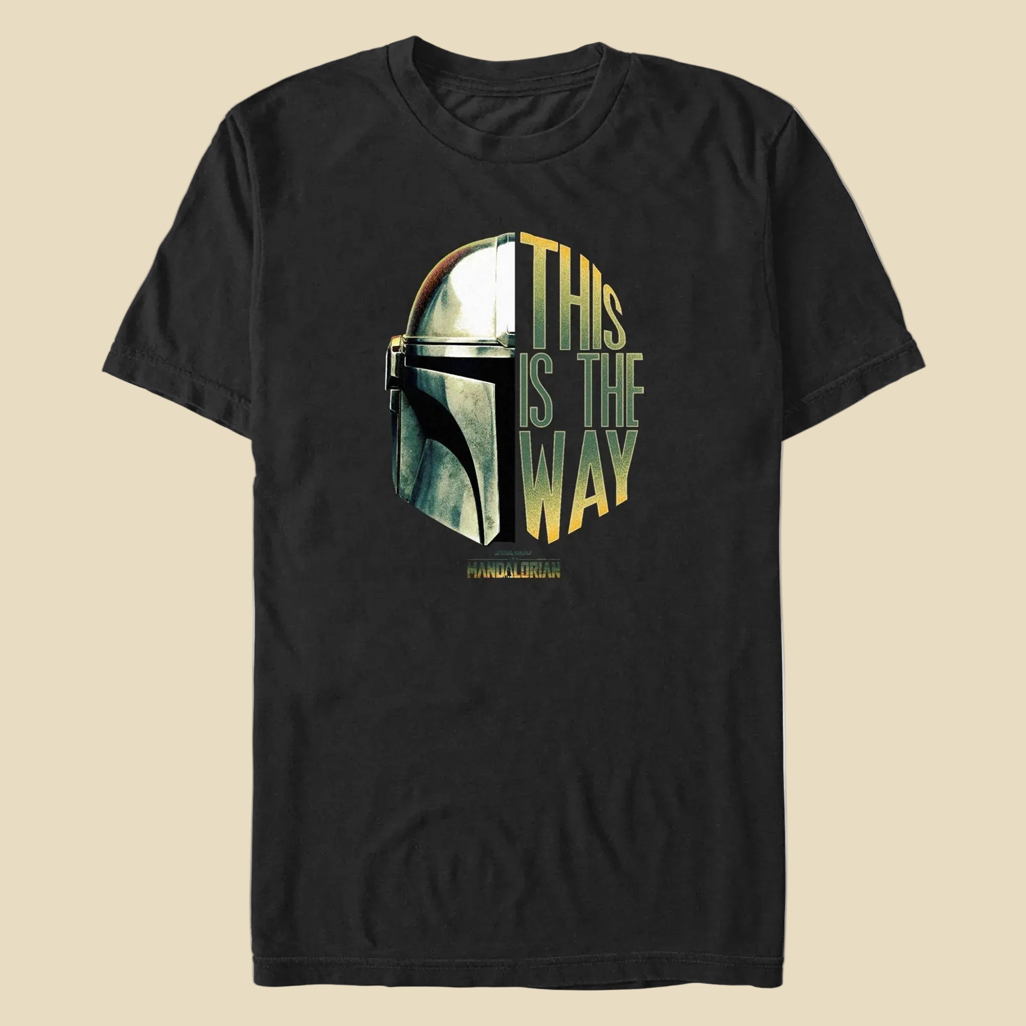 Men's Star Wars THE WAY HELMET T-Shirt