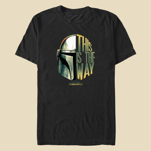Men's Star Wars THE WAY HELMET T-Shirt
