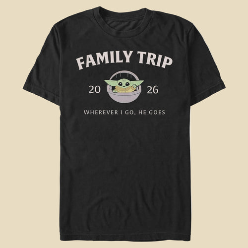 Men's Star Wars Grogu Family Trip T-Shirt