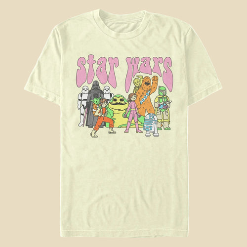 Men's Star Wars Psychedelic Characters T-Shirt