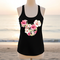 Junior's DISNEY x PIXAR Tropical Mouse Logo Tank Top